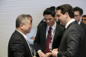 O governador Carlos Massa Ratinho Junior e técnicos da Secretaria de Infraestrutura e Logística apresentaram nesta quarta-feira (7) ao grupo China Merchants projetos ferroviários de curto, médio e longo prazos no Paraná