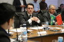O governador Carlos Massa Ratinho Junior e técnicos da Secretaria de Infraestrutura e Logística apresentaram nesta quarta-feira (7) ao grupo China Merchants projetos ferroviários de curto, médio e longo prazos no Paraná