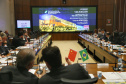 O governador Carlos Massa Ratinho Junior e técnicos da Secretaria de Infraestrutura e Logística apresentaram nesta quarta-feira (7) ao grupo China Merchants projetos ferroviários de curto, médio e longo prazos no Paraná
