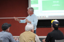 Na quarta-feira (7), começou a série de visitas técnicas na fábrica da New Holland e capacitação dos novos técnicos do Instituto Paranaense de Assistência Técnica e Extensão Rural (Emater), com palestrantes da Embrapa, Emater e Secretaria de Estado da Agricultura e do Abastecimento.