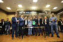 O governador Carlos Massa Ratinho Junior reúne-se com prefeitos na sede da Associação dos Municípios do Sudoeste do Paraná (Amsop), em Francisco Beltrão e assina autorização para licitações de obras para a infraestrutura urbana