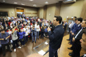 O governador Carlos Massa Ratinho Junior reúne-se com prefeitos na sede da Associação dos Municípios do Sudoeste do Paraná (Amsop), em Francisco Beltrão e assina autorização para licitações de obras para a infraestrutura urbana