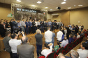O governador Carlos Massa Ratinho Junior reúne-se com prefeitos na sede da Associação dos Municípios do Sudoeste do Paraná (Amsop), em Francisco Beltrão e assina autorização para licitações de obras para a infraestrutura urbana