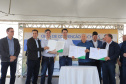 O governador Carlos Massa Ratinho Junior reúne-se com prefeitos na sede da Associação dos Municípios do Sudoeste do Paraná (Amsop), em Francisco Beltrão e assina autorização para licitações de obras para a infraestrutura urbana