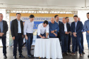 O governador Carlos Massa Ratinho Junior reúne-se com prefeitos na sede da Associação dos Municípios do Sudoeste do Paraná (Amsop), em Francisco Beltrão e assina autorização para licitações de obras para a infraestrutura urbana
