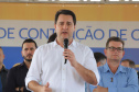 O governador Carlos Massa Ratinho Junior reúne-se com prefeitos na sede da Associação dos Municípios do Sudoeste do Paraná (Amsop), em Francisco Beltrão e assina autorização para licitações de obras para a infraestrutura urbana