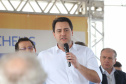 O governador Carlos Massa Ratinho Junior reúne-se com prefeitos na sede da Associação dos Municípios do Sudoeste do Paraná (Amsop), em Francisco Beltrão e assina autorização para licitações de obras para a infraestrutura urbana