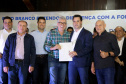 O governador Carlos Massa Ratinho Junior autorizou nesta quinta-feira (8), em Pato Branco, o repasse de R$ 20 milhões para a construção do novo prédio da prefeitura da cidade. O convênio prevê R$ 6 milhões de contrapartida municipal. 