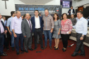 O governador Carlos Massa Ratinho Junior participa nesta sexta-feira (09), em na câmara de Toledo, a liberação de recursos para municípios da região Oeste. Participaram: prefeito de Toledo, Lucio De Marchi; secretário Chefe da Casa Civil, Guto Silva; de Desenvolvimento Urbano, João Carlos Ortega; do Planejamento, Valdemar Jorge e da Infraestrutura e Logística, Sandro Alex; deputados e demais autoridades.Toledo, 09-08-19.Foto: Arnaldo Alves / ANPr.