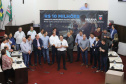 O governador Carlos Massa Ratinho Junior participa nesta sexta-feira (09), em na câmara de Toledo, a liberação de recursos para municípios da região Oeste. Participaram: prefeito de Toledo, Lucio De Marchi; secretário Chefe da Casa Civil, Guto Silva; de Desenvolvimento Urbano, João Carlos Ortega; do Planejamento, Valdemar Jorge e da Infraestrutura e Logística, Sandro Alex; deputados e demais autoridades.Toledo, 09-08-19.Foto: Arnaldo Alves / ANPr.