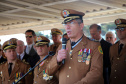 São José dos Pinhais, 09 de agosto de 2019. Solenidade alusiva ao Aniversário da PMPR. Foto: Comandante-Geral da PMPR, Cel. QOPM Péricles de Matos. 