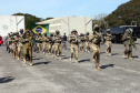 São José dos Pinhais, 09 de agosto de 2019. Solenidade alusiva ao Aniversário da PMPR. Foto: Desfile do COE.