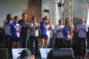 Os Jogos de Natureza e Aventura foram abertos oficialmente neste sábado (10), em Matinhos, com vários shows que animaram o público. O governador Carlos Massa Ratinho Junior esteve no local e reforçou a opção de fazer do turismo, especialmente no Litoral, um dos pilares do desenvolvimento econômico e social do Paraná. Foto: José Fernando Ogura/AEN