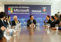 O Paraná é o primeiro Estado do Brasil a fechar um convênio com a Microsoft com o objetivo de fomentar a educação, qualificação, inovação e empreendedorismo. O protocolo de intenção foi assinado pelo governador Carlos Massa Ratinho Junior e a presidente da Microsoft Brasil, Tânia Cosentino, nesta quarta-feira (14), em solenidade no Palácio Iguaçu.