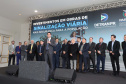 O governador Carlos Massa Ratinho Junior e o diretor do Detran, Cezar Kogut, autorizam repasse do Detran para municípios realizarem obras de sinalização nas cidades.Curitiba, 14-08-19Foto: Arnaldo Alves / ANPr.