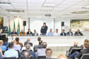 O Corredor de Exportação do Porto de Paranaguá, sistema por onde são movimentados grãos e farelos, será remodelado e modernizado para atender a crescente demanda do agronegócio paranaense. A estrutura foi construída ainda na década de 1970. Nesta quinta-feira (15), o governador Carlos Massa Ratinho Junior esteve em Paranaguá e  autorizou a licitação do projeto básico das obras. Foto: Gilson Abreu/AEN
