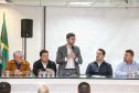 O Corredor de Exportação do Porto de Paranaguá, sistema por onde são movimentados grãos e farelos, será remodelado e modernizado para atender a crescente demanda do agronegócio paranaense. A estrutura foi construída ainda na década de 1970. Nesta quinta-feira (15), o governador Carlos Massa Ratinho Junior esteve em Paranaguá e  autorizou a licitação do projeto básico das obras. Foto: Gilson Abreu/AEN