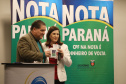 São três entidades de assistência social as ganhadoras deste mês dos prêmios distribuídos pelo programa Nota Paraná, mantido pela Secretaria de Estado da Fazenda. O programa devolve 30% do Imposto sobre Circulação de Mercadorias e Serviços (ICMS) recolhido pela Receita Estadual ao consumidor que pede nota fiscal no comércio. Foto: José Fernando Ogura/AEN