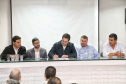 A licitação das obras de reparos e melhorias dos trapiches existentes de Encantadas e Nova Brasília, na Ilha do Mel, foi autorizada pelo governador Carlos Massa Ratinho Junior, nesta quinta-feira (15), durante evento na sede administrativa da empresa Portos do Paraná. Foto: Gilson Abreu/AEN