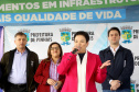 Pinhais, na Região Metropolitana de Curitiba, vai investir em construção de calçadas, compra de maquinários e reparos em escolas. O montante soma R$ 5,5 milhões e inbclui, também, a ampliação do sistema de abastecimento de água. Nesta sexta-feira (16), o governador Carlos Massa Ratinho Junior confirmou o pacote de investimento no município e destacou outras ações do Estado na Grande Curitiba.