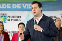 Pinhais, na Região Metropolitana de Curitiba, vai investir em construção de calçadas, compra de maquinários e reparos em escolas. O montante soma R$ 5,5 milhões e inbclui, também, a ampliação do sistema de abastecimento de água. Nesta sexta-feira (16), o governador Carlos Massa Ratinho Junior confirmou o pacote de investimento no município e destacou outras ações do Estado na Grande Curitiba.