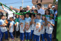 O trabalho de revitalização da Horta Comunitária Visitação, no Bairro Boqueirão, em Curitiba, foi inaugurado nesta sexta-feira (16)