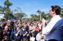 O governador Carlos Massa Ratinho Junior e o prefeito de Guaratuba, Roberto Justus, inauguraram a ponte sobre o Rio Cubatão, em Guaratuba. 