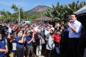 O governador Carlos Massa Ratinho Junior e o prefeito de Guaratuba, Roberto Justus, inauguraram a ponte sobre o Rio Cubatão, em Guaratuba. 