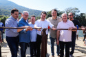 O governador Carlos Massa Ratinho Junior e o prefeito de Guaratuba, Roberto Justus, inauguraram a ponte sobre o Rio Cubatão, em Guaratuba. 