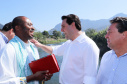 O governador Carlos Massa Ratinho Junior e o prefeito de Guaratuba, Roberto Justus, inauguraram a ponte sobre o Rio Cubatão, em Guaratuba. 