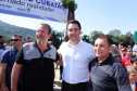 O governador Carlos Massa Ratinho Junior e o prefeito de Guaratuba, Roberto Justus, inauguraram a ponte sobre o Rio Cubatão, em Guaratuba.