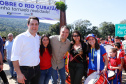 O governador Carlos Massa Ratinho Junior e o prefeito de Guaratuba, Roberto Justus, inauguraram a ponte sobre o Rio Cubatão, em Guaratuba.