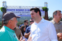 O governador Carlos Massa Ratinho Junior e o prefeito de Guaratuba, Roberto Justus, inauguraram a ponte sobre o Rio Cubatão, em Guaratuba.