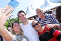 O governador Carlos Massa Ratinho Junior e o prefeito de Guaratuba, Roberto Justus, inauguraram a ponte sobre o Rio Cubatão, em Guaratuba.