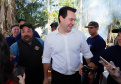 O governador Carlos Massa Ratinho Junior e o prefeito de Guaratuba, Roberto Justus, inauguraram a ponte sobre o Rio Cubatão, em Guaratuba.