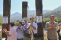 O governador Carlos Massa Ratinho Junior e o prefeito de Guaratuba, Roberto Justus, inauguraram a ponte sobre o Rio Cubatão, em Guaratuba. Foto:Gilson Abreu/AEN