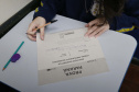 Balanço divulgado nessa semana mostra que a Prova Paraná, avaliação diagnóstica ofertada pelo Governo do Estado por meio da Secretaria de Estado da Educação e do Esporte, teve maior número de participantes em sua segunda edição, aplicada antes do recesso escolar. Foto: José Fernando Ogura/AEN
