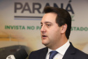 Para o governador Ratinho Junior o estudo da Apex-Brasil reforça o potencial do Paraná para a atração de investimentos privados. Ele ressalta que neste ano o Estado já atraiu R$ 12,5 bilhões em novos empreendimentos produtivos e a meta para o ano é alcançar R$ 20 bilhões. Foto: Rodrigo Felix Leal