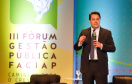 O governador Carlos Massa Ratinho Junior participa da abertura do III Forum Gestão Pública FACIAP, Caminhos do Crescimento.