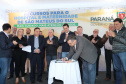 O governador Carlos Massa Ratinho Junior autorizou nesta quinta-feira (22) o início de obras de uma nova unidade do Hospital e Maternidade Dr. Paulo Fortes, em São Mateus do Sul. Presentes na solenidade: prefeito de São Mateus do Sul, Luiz Adyr Gonsalves Pereira; os secretários: da Saúde, Beto Preto; de Infraestrutura e Logística, Sandro Alex; deputados: Alexandre Curi; Hussein Bakri; Emerson Bacil; entre outros.São Mateus do Sul, 22-08-19.Foto: Arnaldo Alves / ANPr.