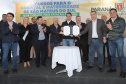 O governador Carlos Massa Ratinho Junior autorizou nesta quinta-feira (22) o início de obras de uma nova unidade do Hospital e Maternidade Dr. Paulo Fortes, em São Mateus do Sul. Presentes na solenidade: prefeito de São Mateus do Sul, Luiz Adyr Gonsalves Pereira; os secretários: da Saúde, Beto Preto; de Infraestrutura e Logística, Sandro Alex; deputados: Alexandre Curi; Hussein Bakri; Emerson Bacil; entre outros.São Mateus do Sul, 22-08-19.Foto: Arnaldo Alves / ANPr.