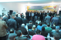 O governador Carlos Massa Ratinho Junior autorizou nesta quinta-feira (22) o início de obras de uma nova unidade do Hospital e Maternidade Dr. Paulo Fortes, em São Mateus do Sul. Presentes na solenidade: prefeito de São Mateus do Sul, Luiz Adyr Gonsalves Pereira; os secretários: da Saúde, Beto Preto; de Infraestrutura e Logística, Sandro Alex; deputados: Alexandre Curi; Hussein Bakri; Emerson Bacil; entre outros.São Mateus do Sul, 22-08-19.Foto: Arnaldo Alves / ANPr.