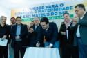 O governador Carlos Massa Ratinho Junior autorizou nesta quinta-feira (22) o início das obras do Hospital e Maternidade Dr. Paulo Fortes, em São Mateus do Sul. A iniciativa é parte do programa estadual de regionalização da Saúde, que tem como objetivo construir centros de especialidades em diversas regiões do Estado.