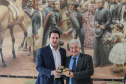 O governador Carlos Massa Ratinho Junior recebe nesta sexta-feira (23), o  ministro da Ciência e Tecnologia, Inovação e Comunicação, Marcos Pontes, no Palácio Iguaçu em Curitiba.  Curitiba, 23/08/2019 -Foto: Geraldo Bubniak/AEN