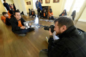 Oficina para estudantes de Lex Kozlik o Museu da Imagem e do Som do Paraná(MIS).Curitiba, 16 de agosto de 2019.Foto: Kraw Penas/SECC