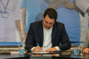 O governador Carlos Massa Ratinho Junior libera nesta segunda-feira (26),  em evento no Palácio Iguaçu, suplementação orçamentária para universidades estaduais.  Curitiba, 26/08/2019 -Foto: Geraldo Bubniak/AEN