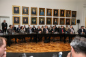 O governador Carlos Massa Ratinho Junior libera nesta segunda-feira (26),  em evento no Palácio Iguaçu, suplementação orçamentária para universidades estaduais.  Curitiba, 26/08/2019 -Foto: Geraldo Bubniak/AEN