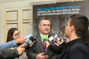 O governador Carlos Massa Ratinho Junior libera nesta segunda-feira (26),  em evento no Palácio Iguaçu, suplementação orçamentária para universidades estaduais. Na foto o  secretário de Estado da Saúde, Beto Preto.  Curitiba, 26/08/2019 -Foto: Geraldo Bubniak/AEN