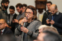 O governador Carlos Massa Ratinho Junior libera nesta segunda-feira (26),  em evento no Palácio Iguaçu, suplementação orçamentária para universidades estaduais. na foto Fátima Aparecida da Cruz Padoan, reitora da UENP (Universidade Estadual do Norte do Paraná).  Curitiba, 26/08/2019 -Foto: Geraldo Bubniak/AEN