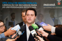 Governador Carlos Massa Ratinho Junior libera suplementação orçamentária para universidades estaduais. Curitiba, 26/08/2019 